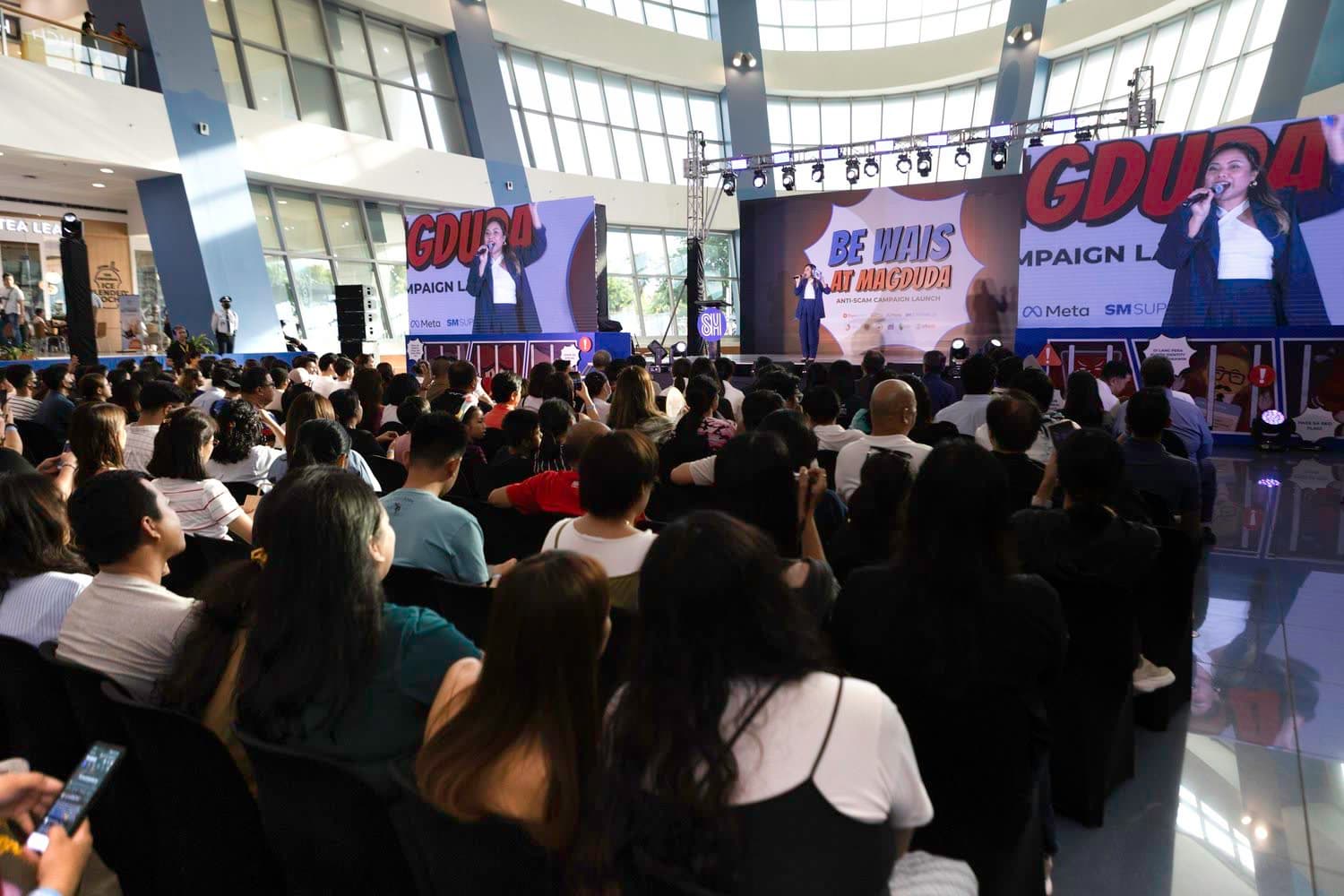 We set the stage for the "Be Wais at Magduda" Campaign Launch, a call to be wise against misinformation and scams.