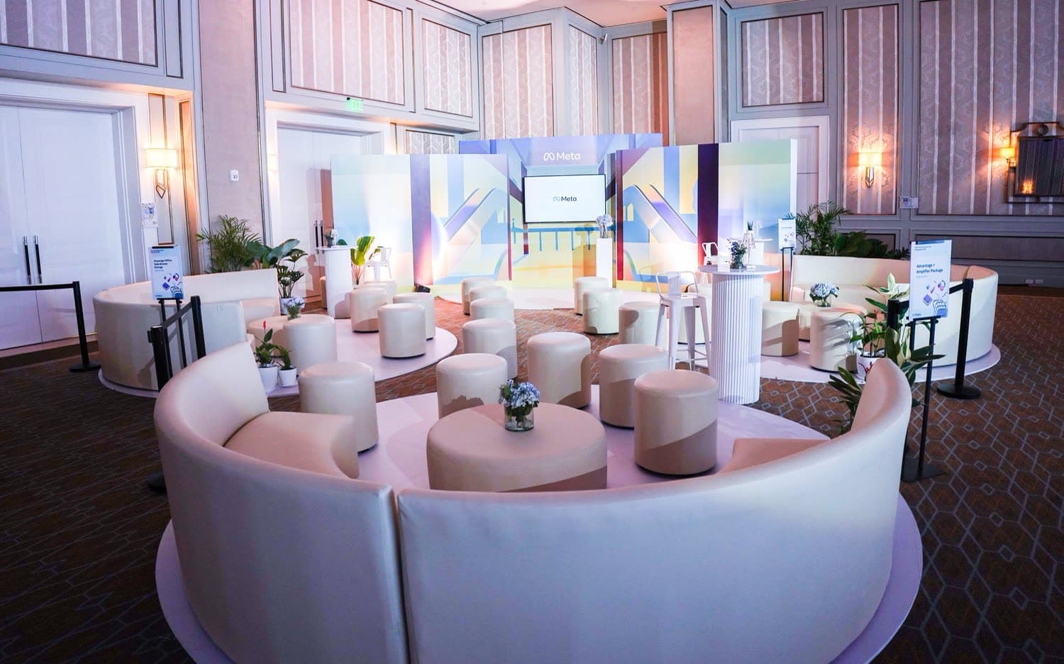 We conceptualized a networking lounge that inspired both creativity and conversation.