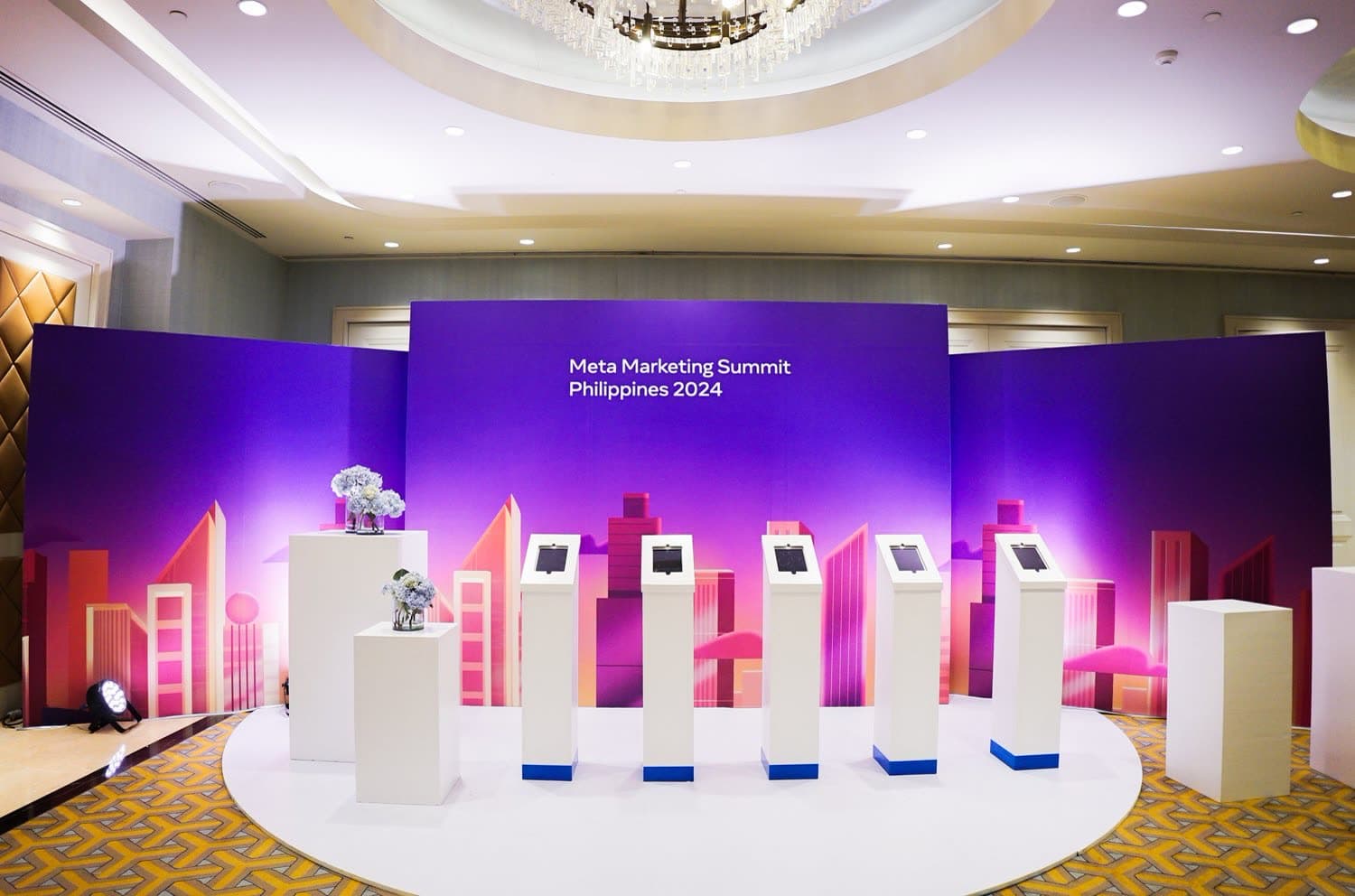 A registration area that doubled as a photo stop at the end of the event.