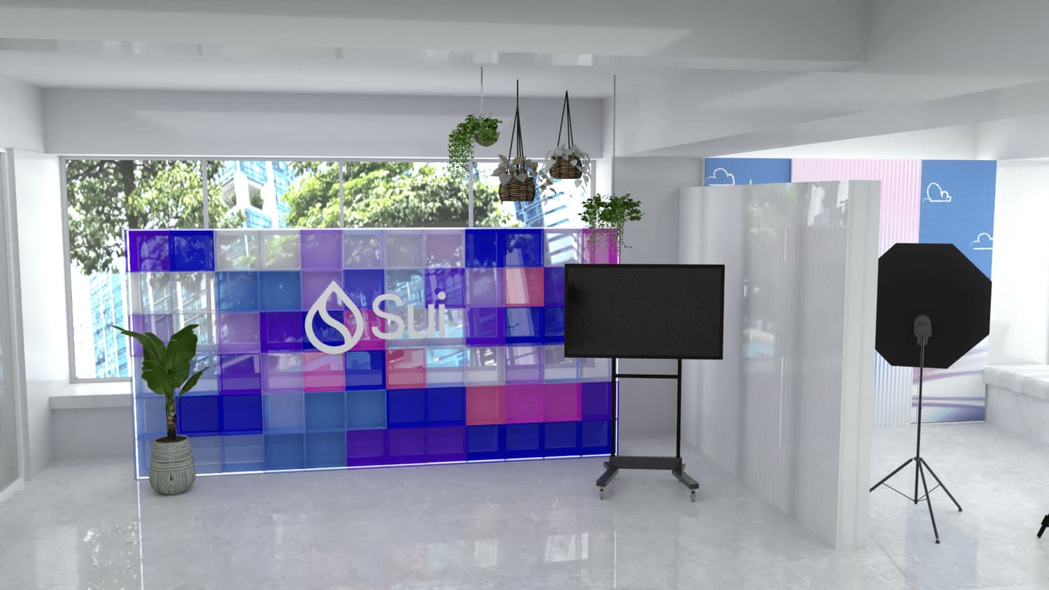 Content backdrop (3D render)